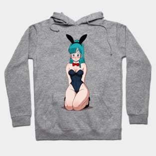 Blue Haired Bunny Hoodie